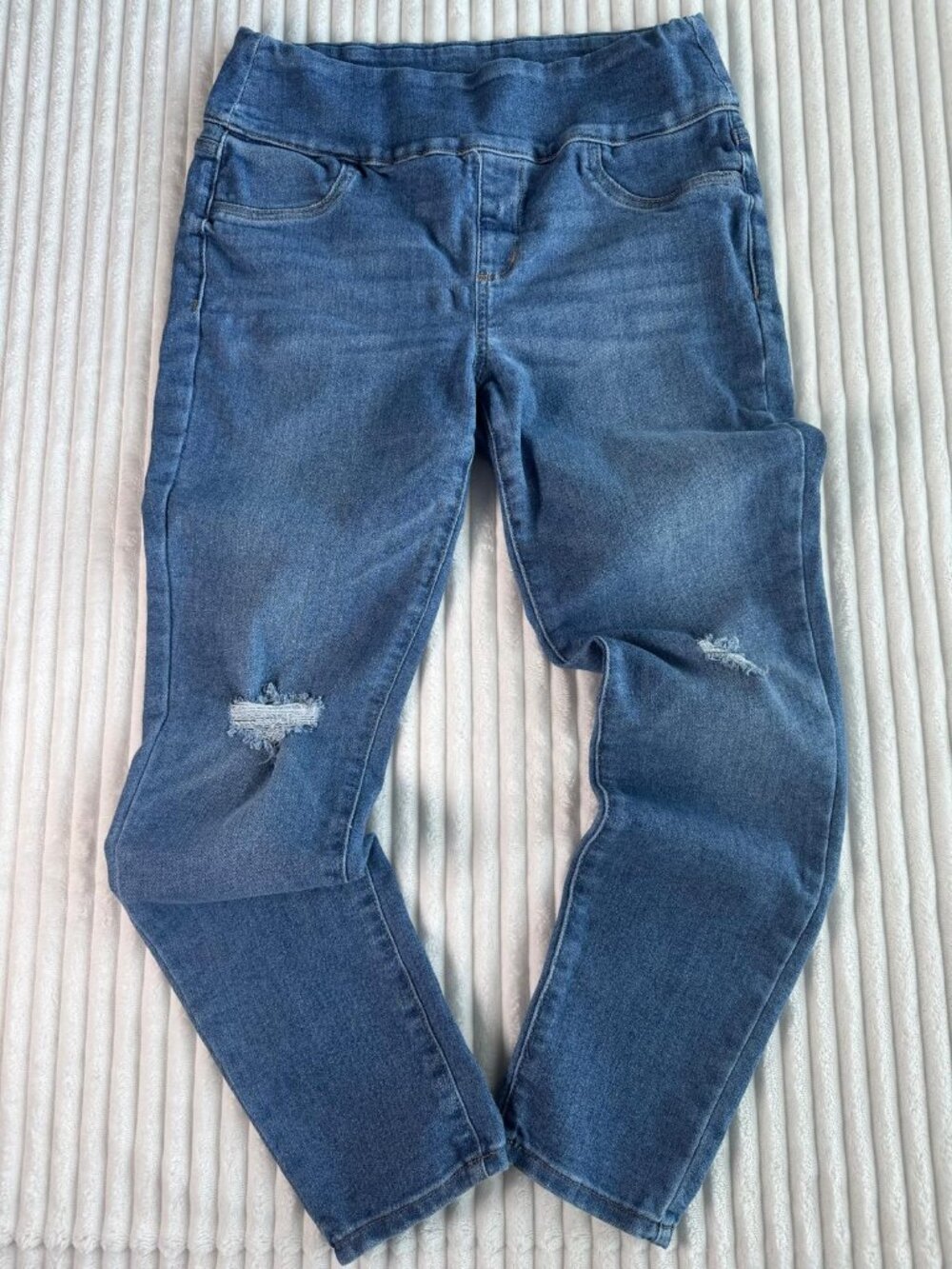 Sonoma Destructed Ripped Jeans High Rise Jeggings Ultra‎ Comfort Waistband 12R